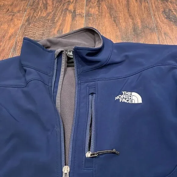 THE NORTH FACE Mens Apex Bionic Jacket Blue Large in GUC fleece lined